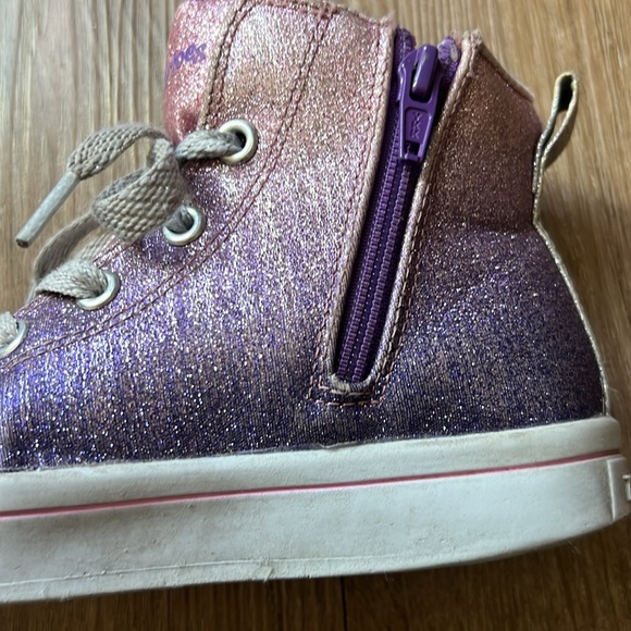 Skechers Twinkle Toes S Lights Twi-Lites Starry Gem high-top sneaker Size 12.5 - Picture 14 of 16